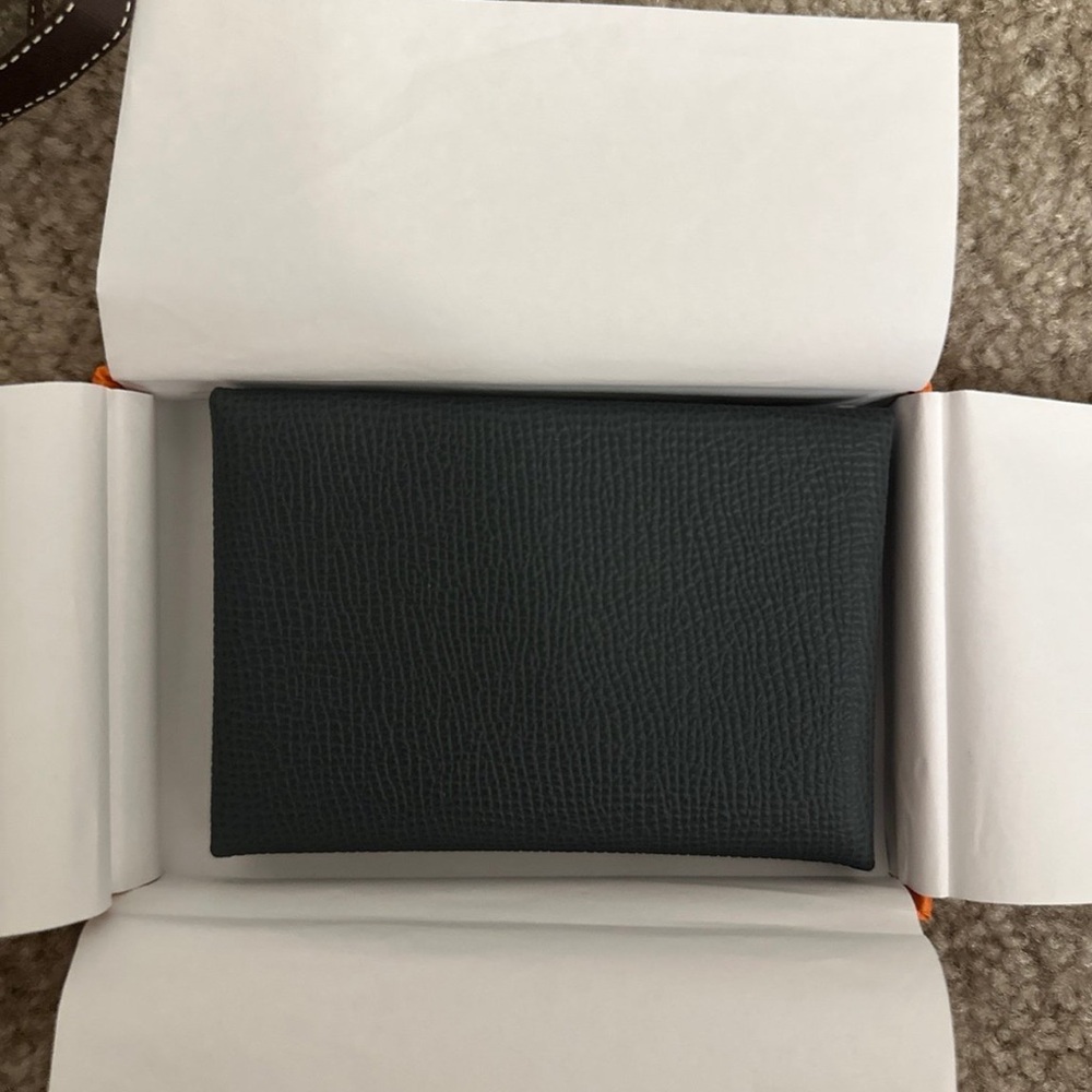 *Giftable* Hermes calvi duo card wallet